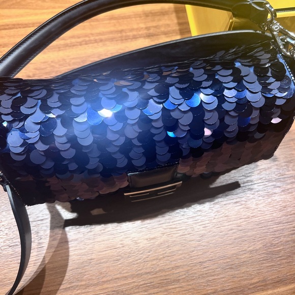 SOLD — Fendi Baguette blue sequins (RARE - ALL ROUND sequins) - Picture 5 of 11